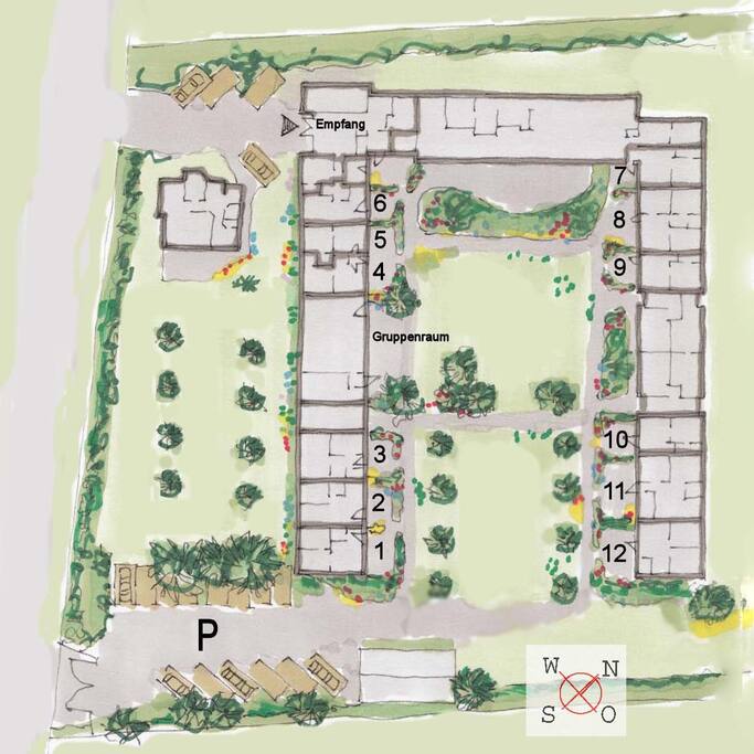 12 Ferienwohnungen und ein Ferienhaus