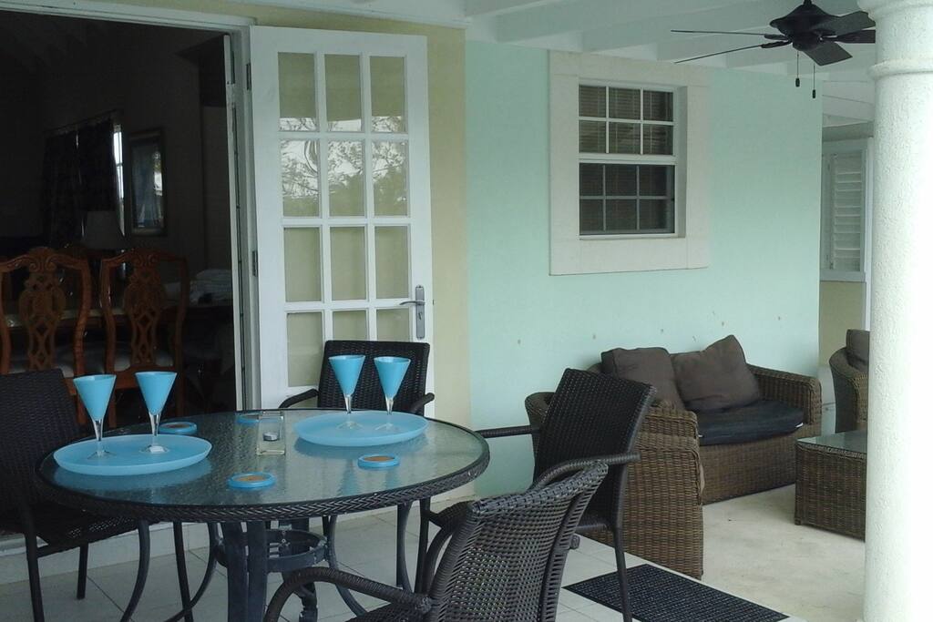 Covered outside Dining