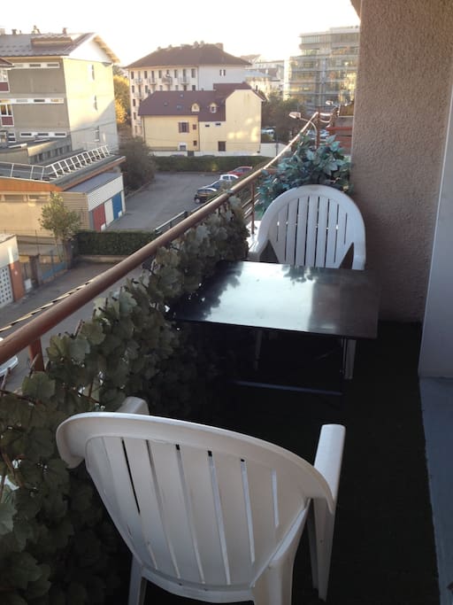 balcon donnant sur la chambre principale
