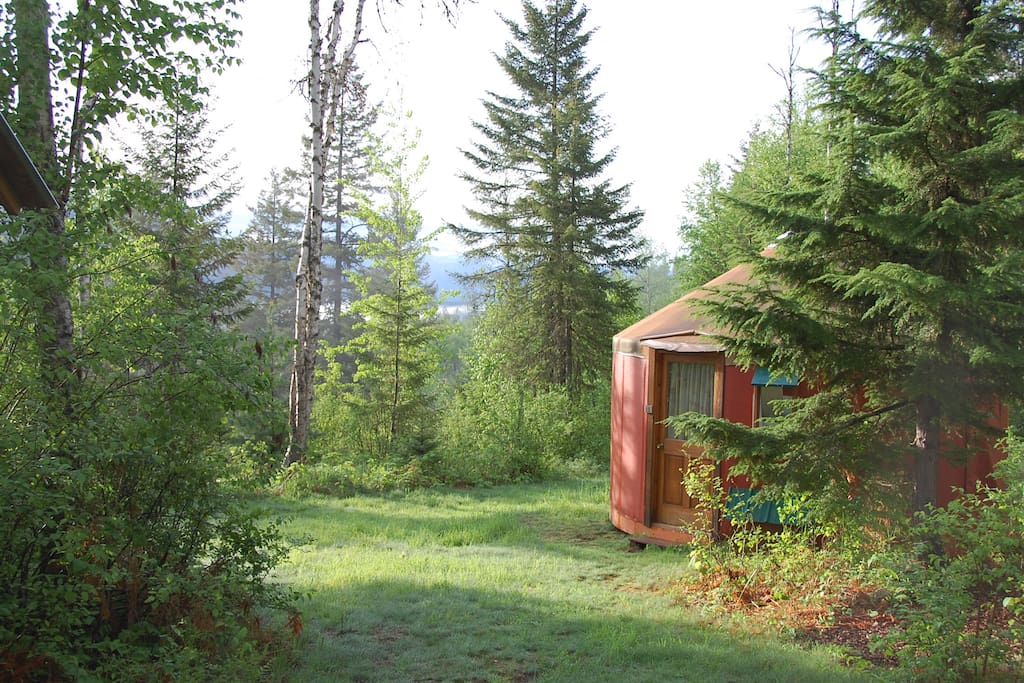 Orange yurt