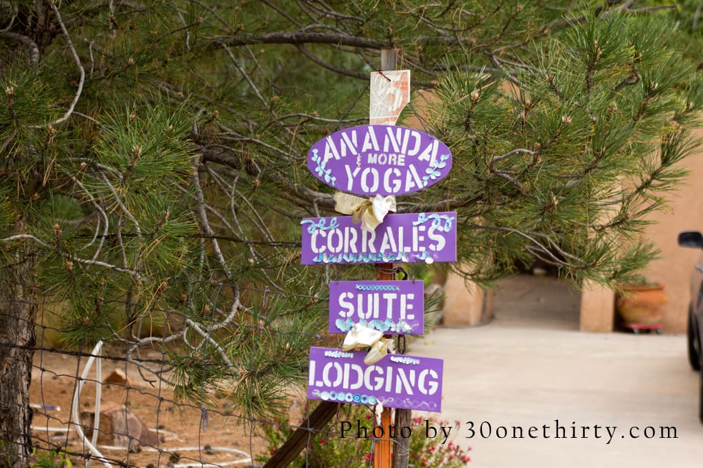 Entrance to the Corrales Suite Lodging.