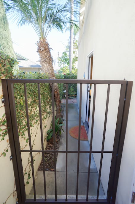secure side entrance gate