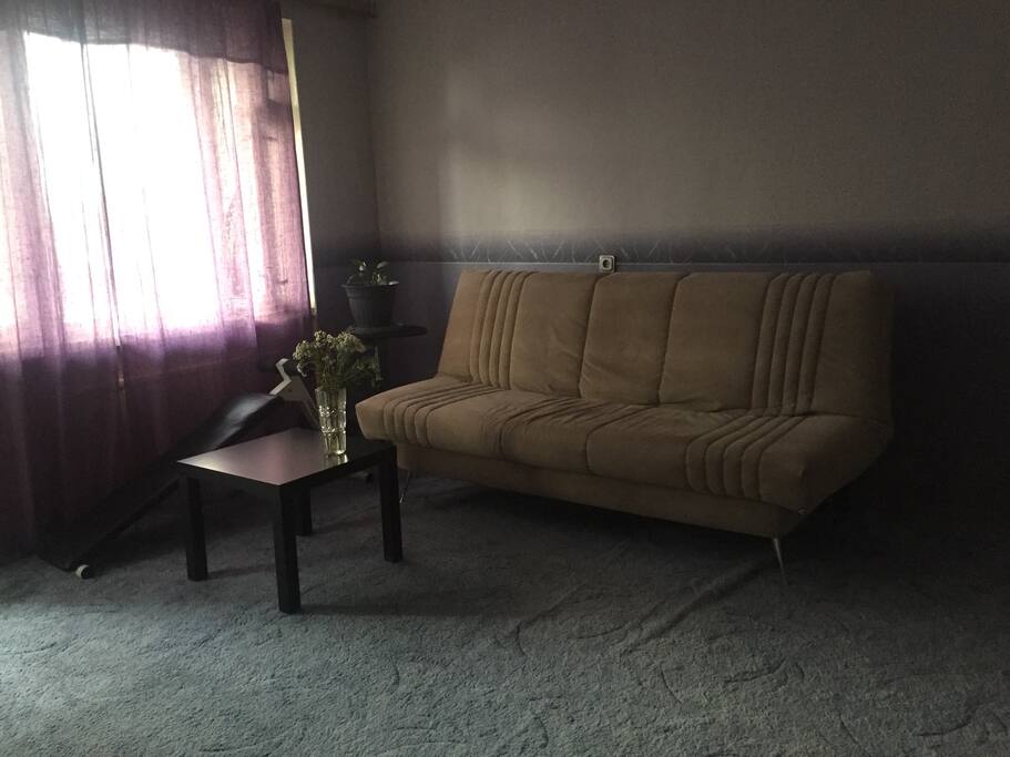 Large enough sofa, wardrobe and exercise bike