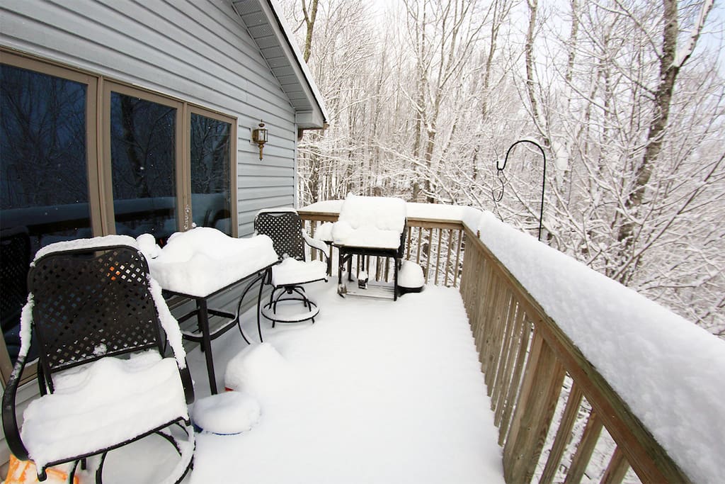 Back Deck in the Snow!