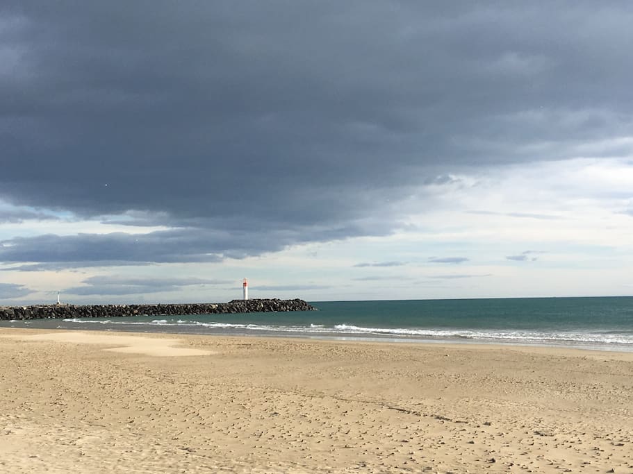 La plage de la Roquille à 50 m de l’appartement