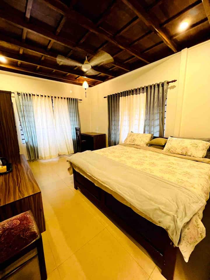 Second bedroom on the first floor- with pull out beds under them