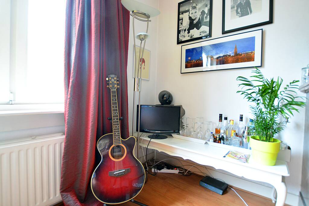 I like to play some guitar in my free time