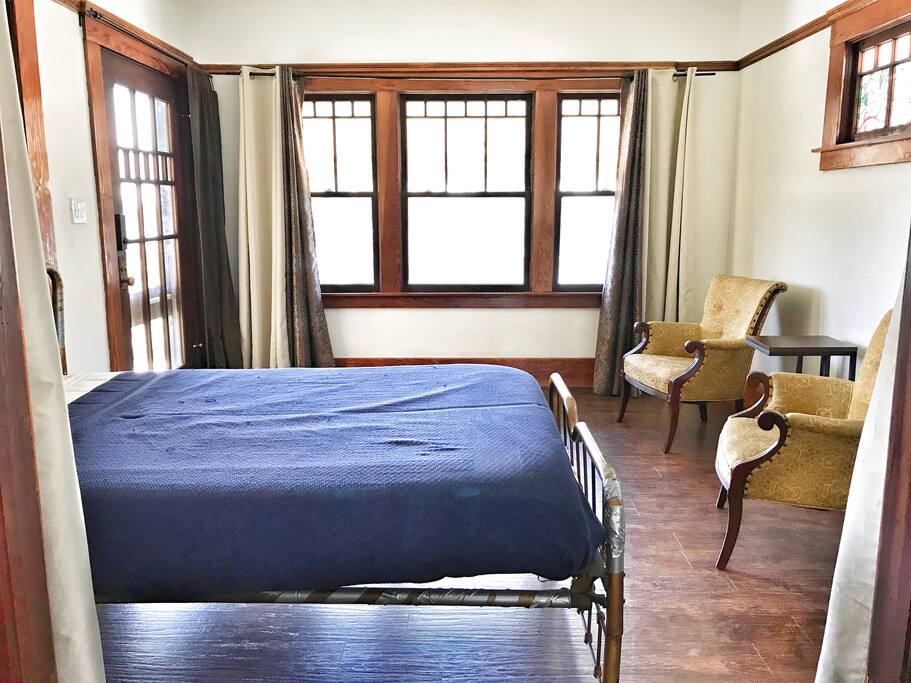 Front room with Murphy bed opened