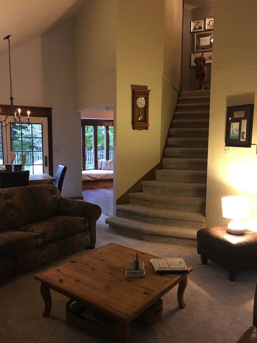 Downstairs living area. Open for your use.