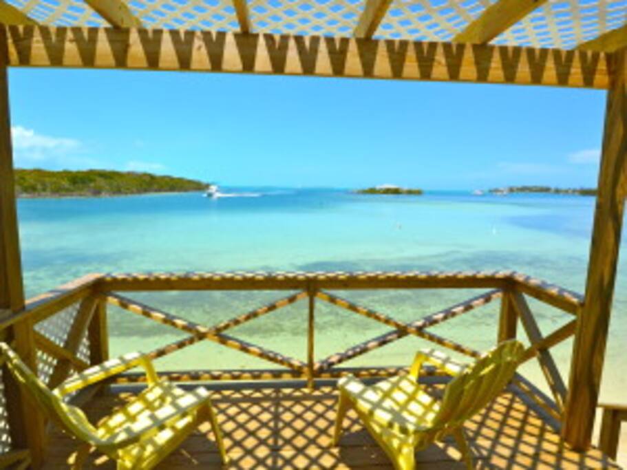 Deck with Beach Access and View of Harbour Entrance