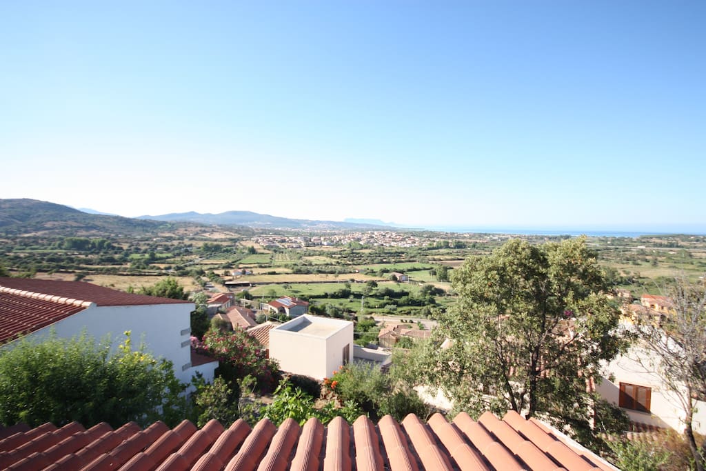 The landscape from the terrace