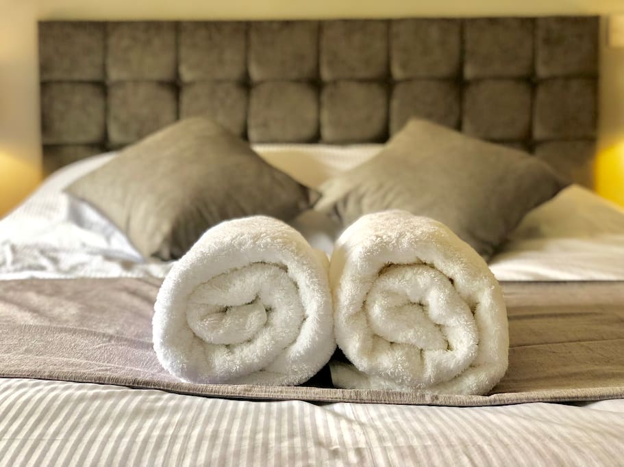 Luxury bedding and towels