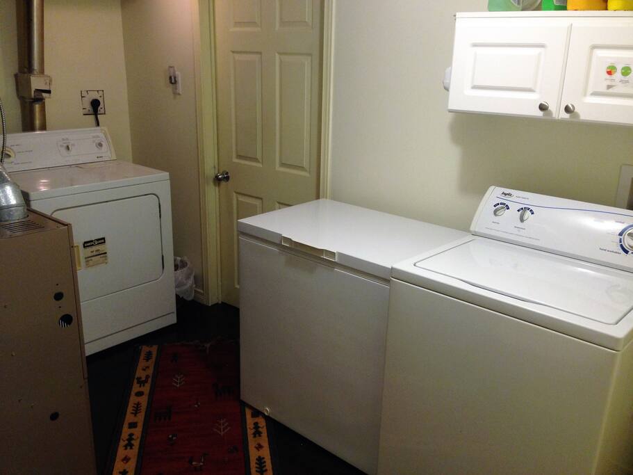 Laundry room with washer and dryer