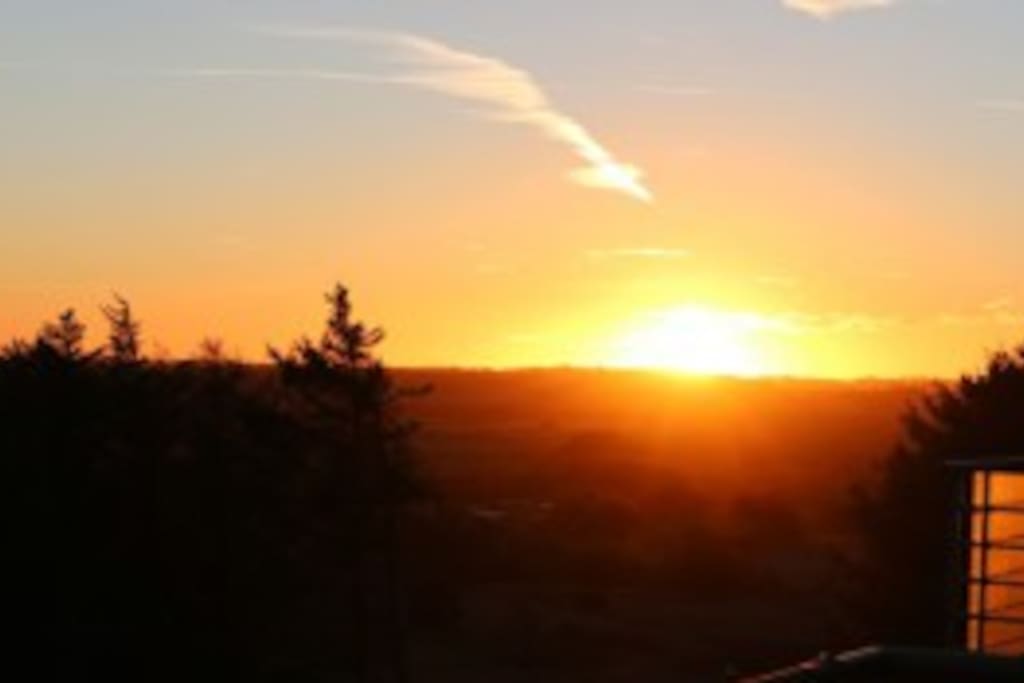 Udsigt ved solnedgang / view at sunset