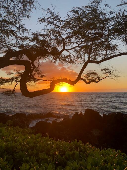 hotel walk sunset from Grand Wailea Hotel
