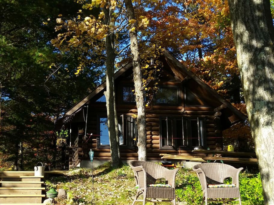 Lakeside View of Cabin
