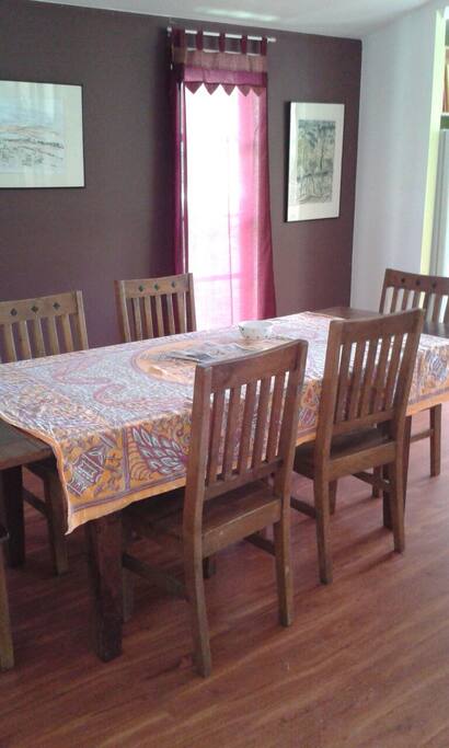 Large family dinning table