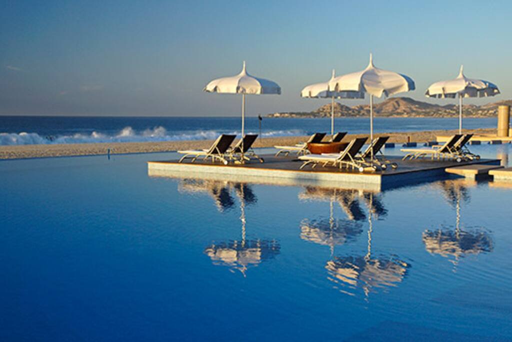 Poolside is also beachside!