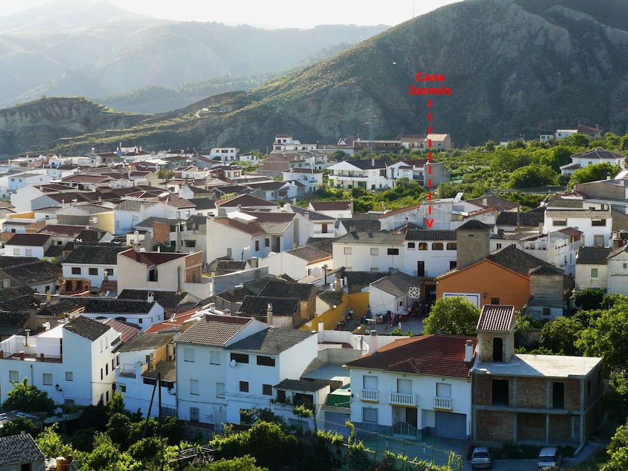 Mondujar showing the location of Casa Jazmin