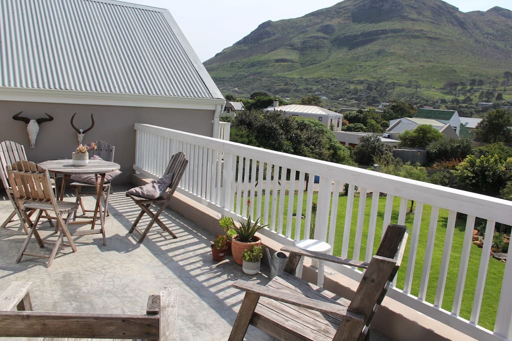 Upstairs balcony