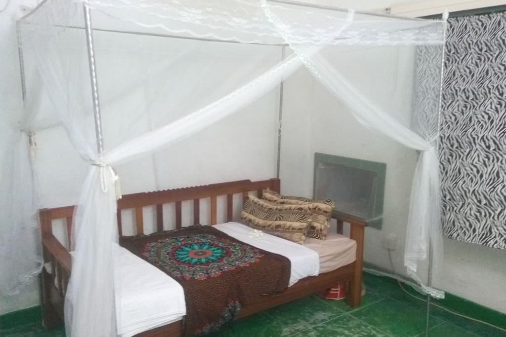 One of the beds