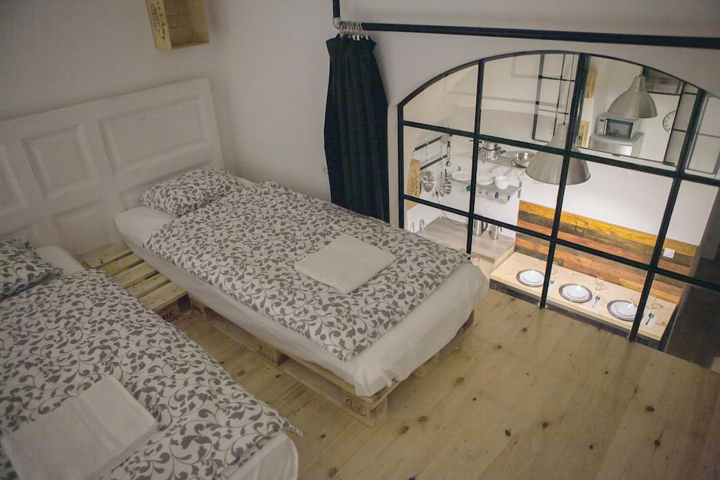 bedroom #1 mezzanine (two single beds can be turned into one double)