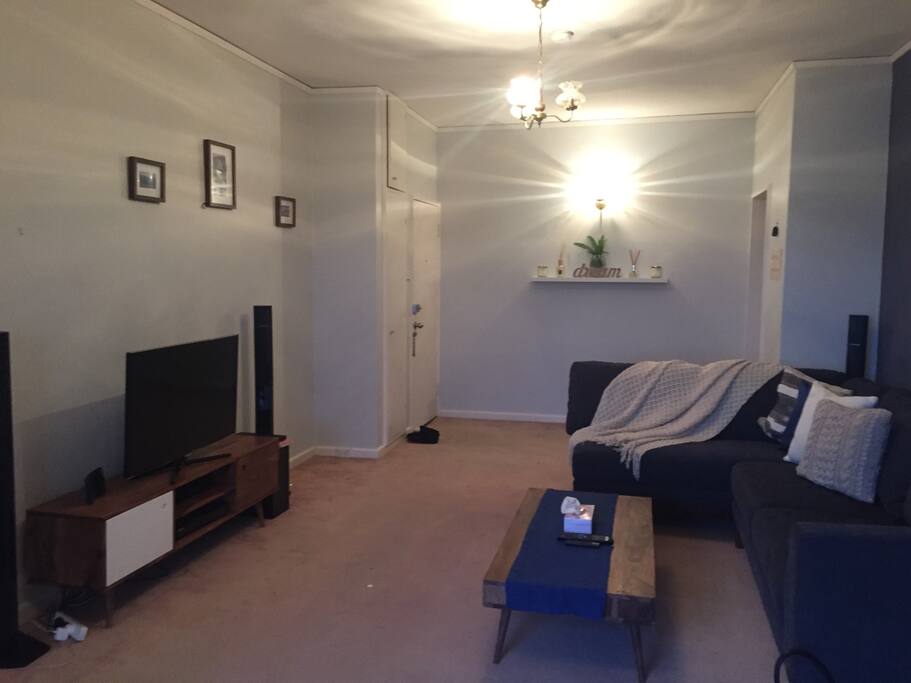 Large living area with brand new furniture