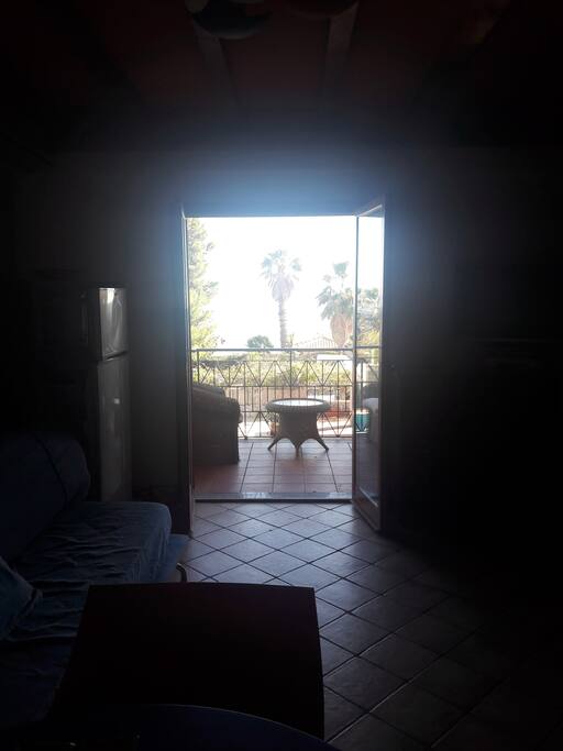Vista dalla cucina/soggiorno
