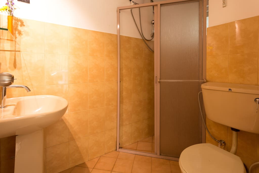 Bathroom with Hot water Shower