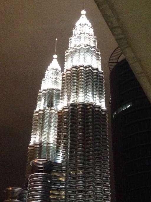 Spectacular KLCC view at night