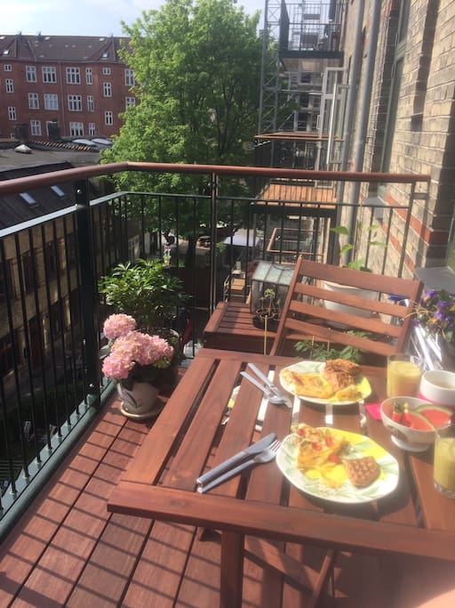 Nice balcony , with morning Sun