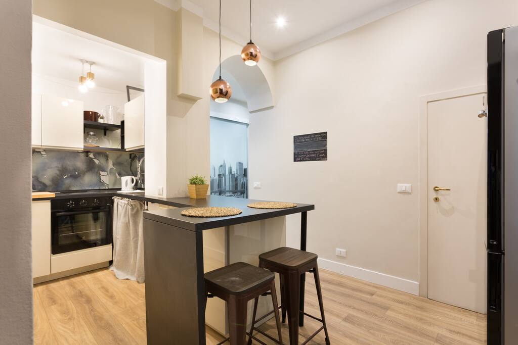 The equipped kitchen