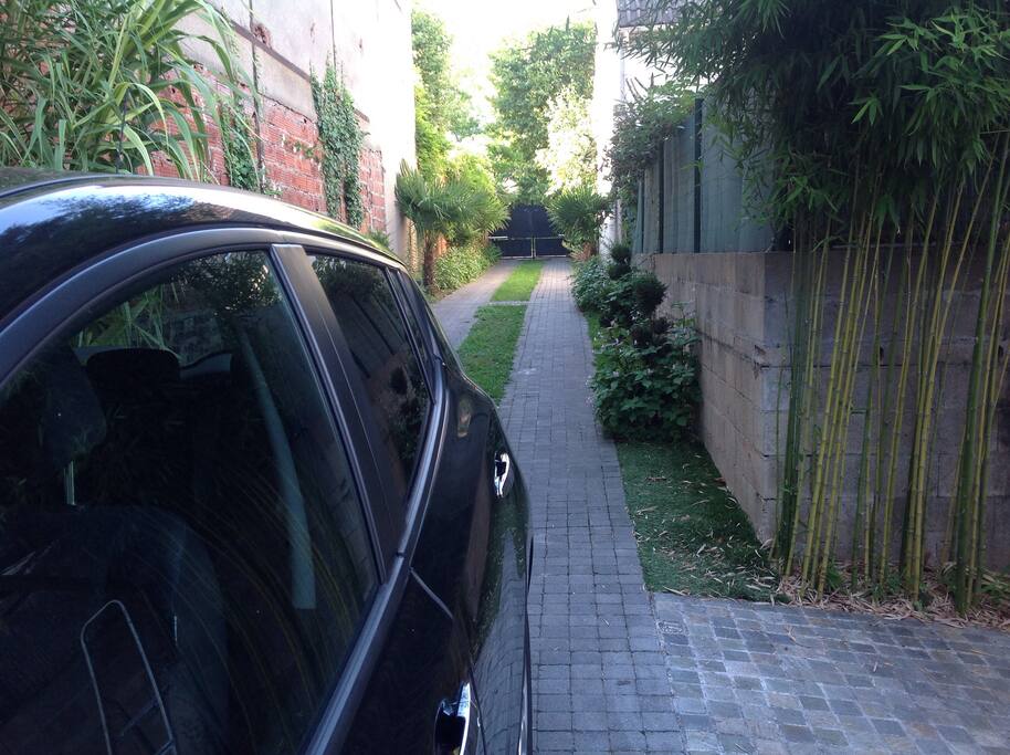 Allee privee pour garer la voiture