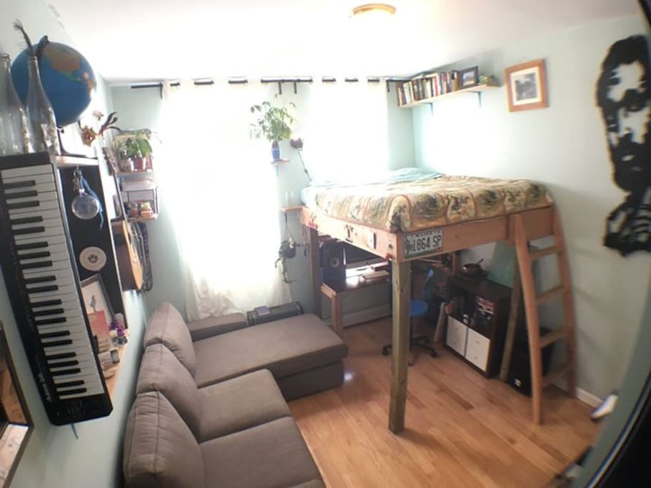 This is the room, full of sunlight!