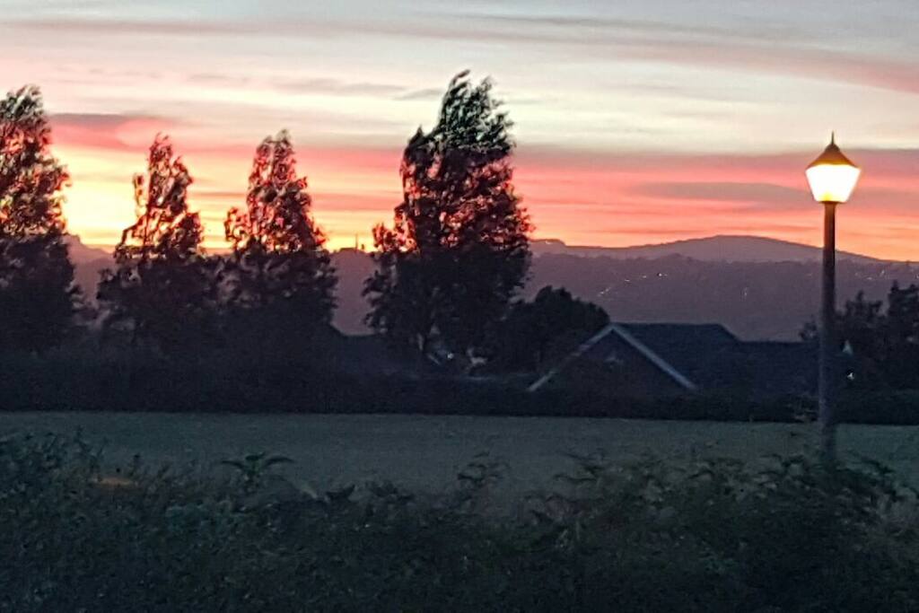 Sunset from patio