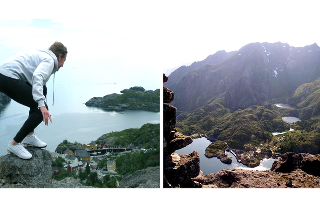 Utsikt ned til Nusfjord