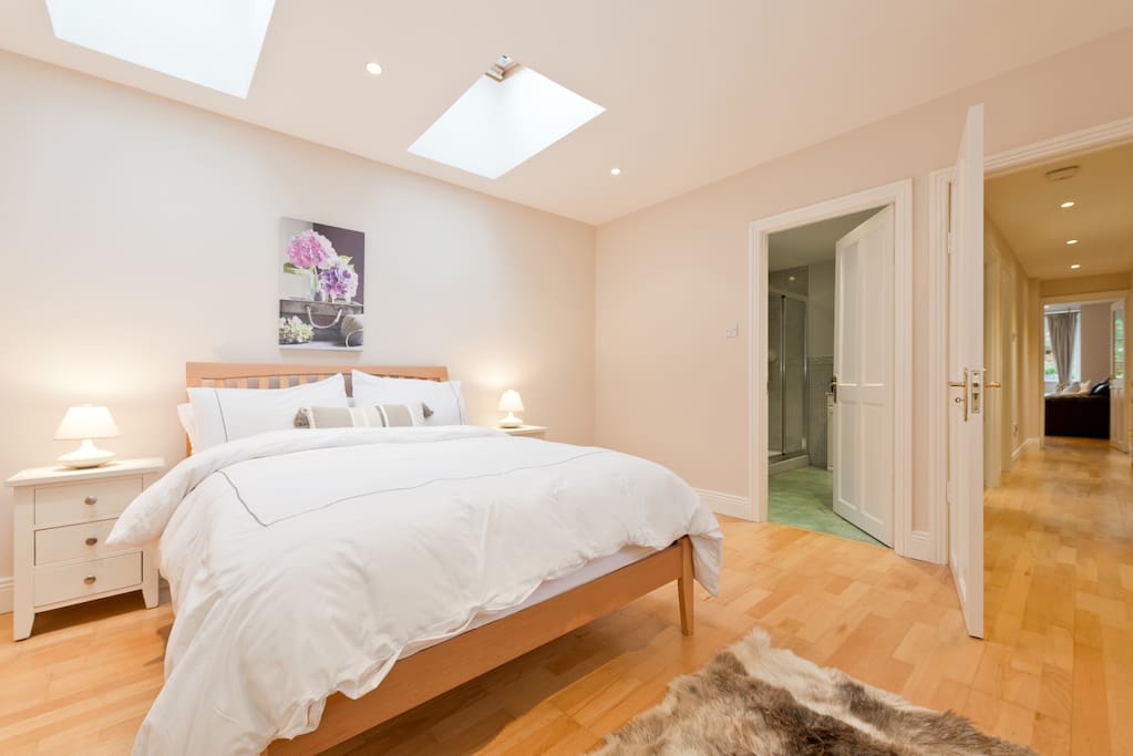 Luxury, four-room private apartment in historic villa.
