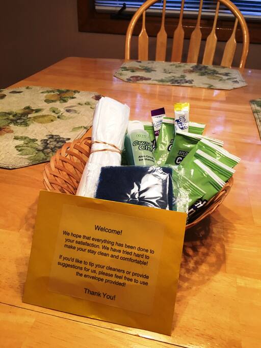 Welcome Amenities