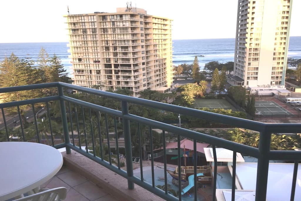 Balcony view looking south