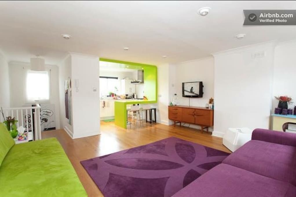 Living room/open space/kitchen