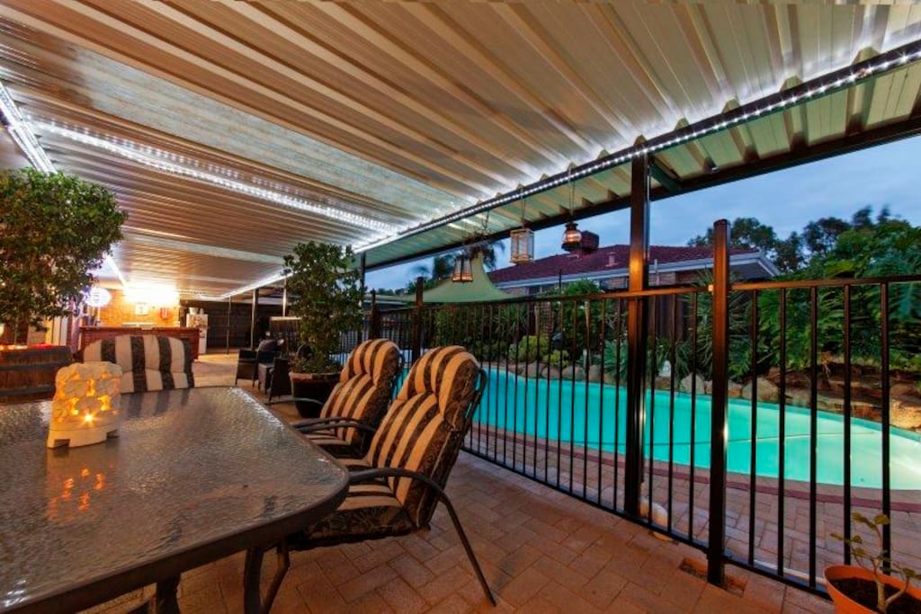 Outdoor dining area