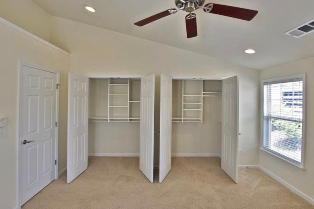 Master suite closets