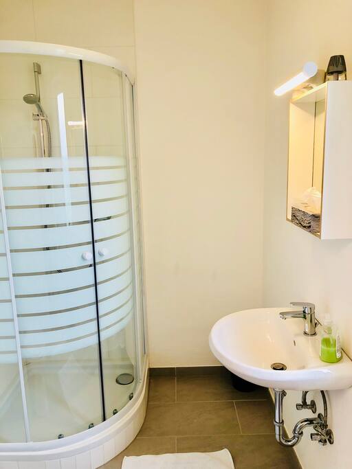 Enjoy our clean bathroom