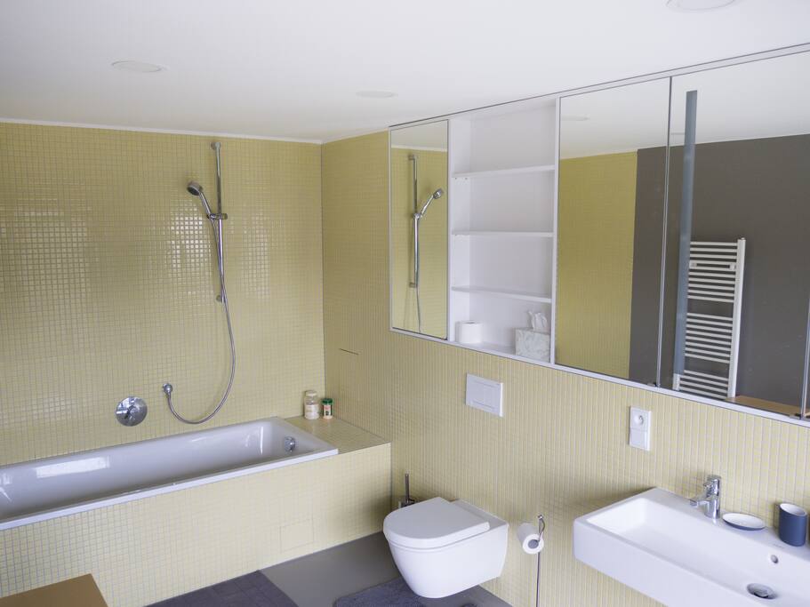 spacious bathroom