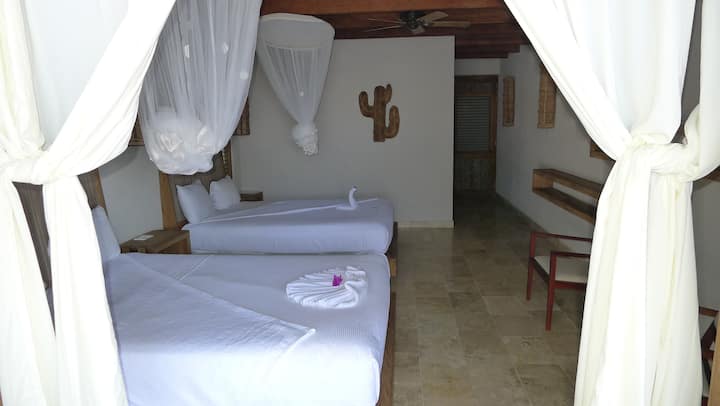 Bedroom at the pool
