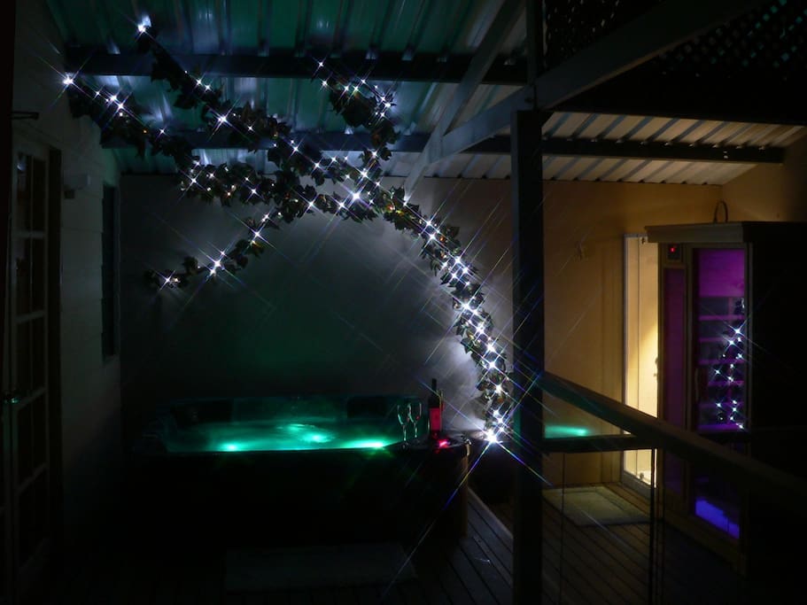 Mood lighting for your private spa and sauna