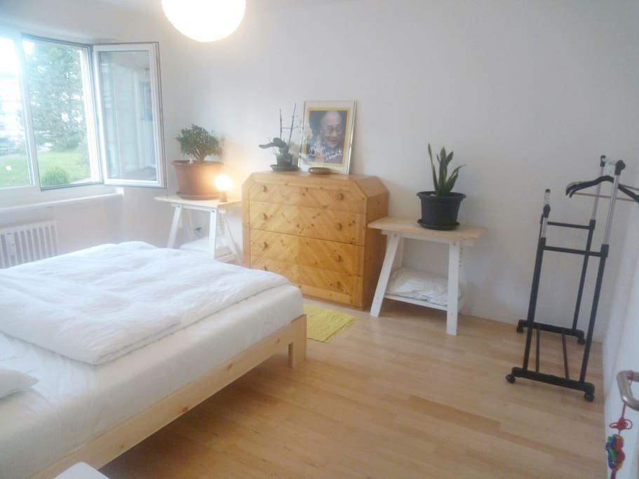 Bedroom with new King size bed