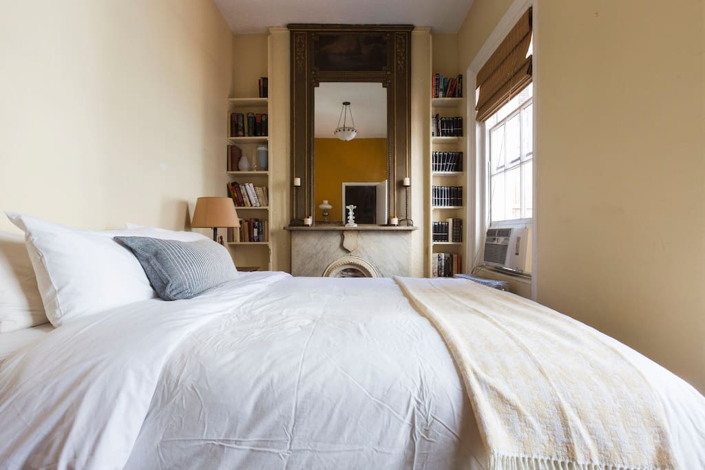Elaborate book collections and marble fireplaces, even in the bedrooms