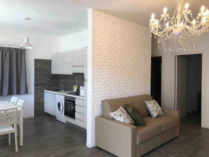 Sofá cama en la sala de estar