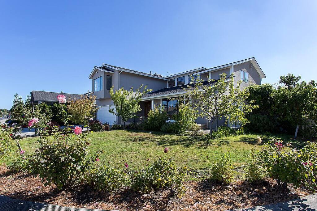 Front side view of the house